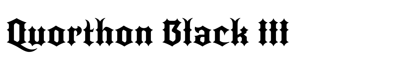 Quorthon Black III